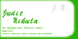 judit mikula business card